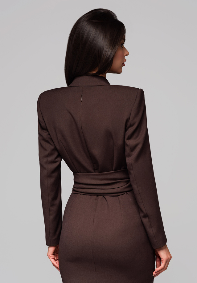 Evening dress LA-OM-DLR166 - brown