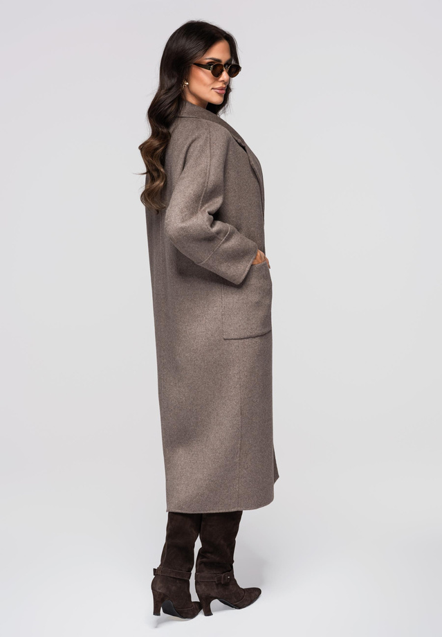 Women's coat LARICA OW-COLC-0110 v1 - taupe