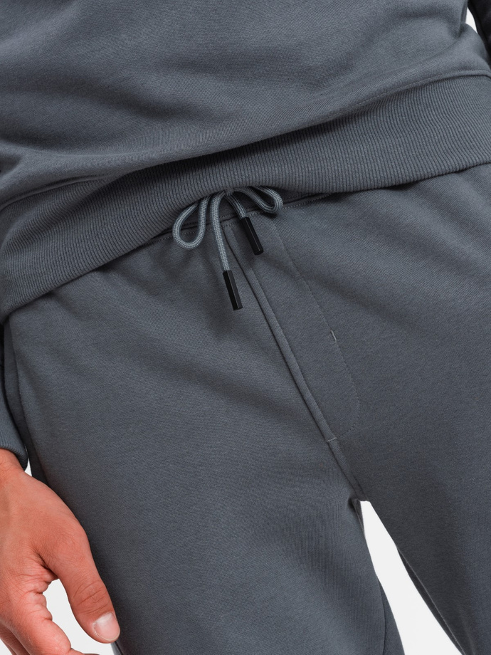 BASIC men's cotton sweatshirt set BASIC sweatshirt + joggers - graphite V11 Z84