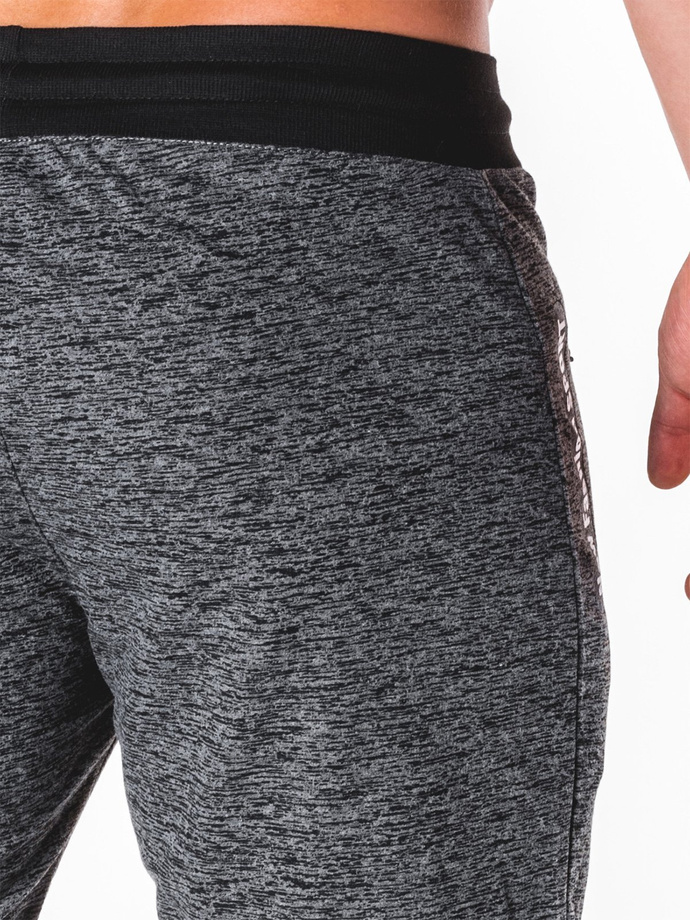 SPODNIE MĘSKIE DRESOWE P688 - CZARNE