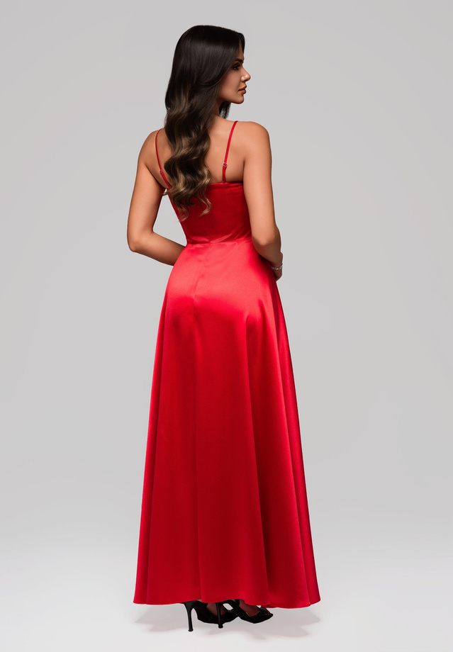 Evening dress LA-OM-DLR004 Regular Fit red