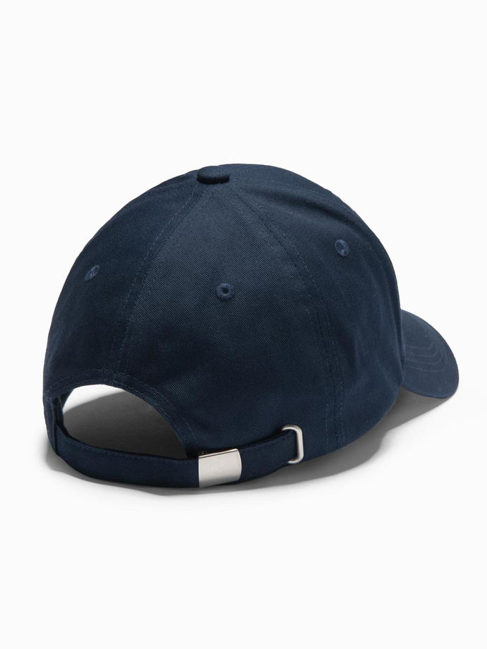 Men's baseball cap with large patch - navy blue V3 OM-ACCS-0101