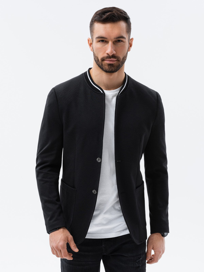 Men's casual blazer jacket - black M84