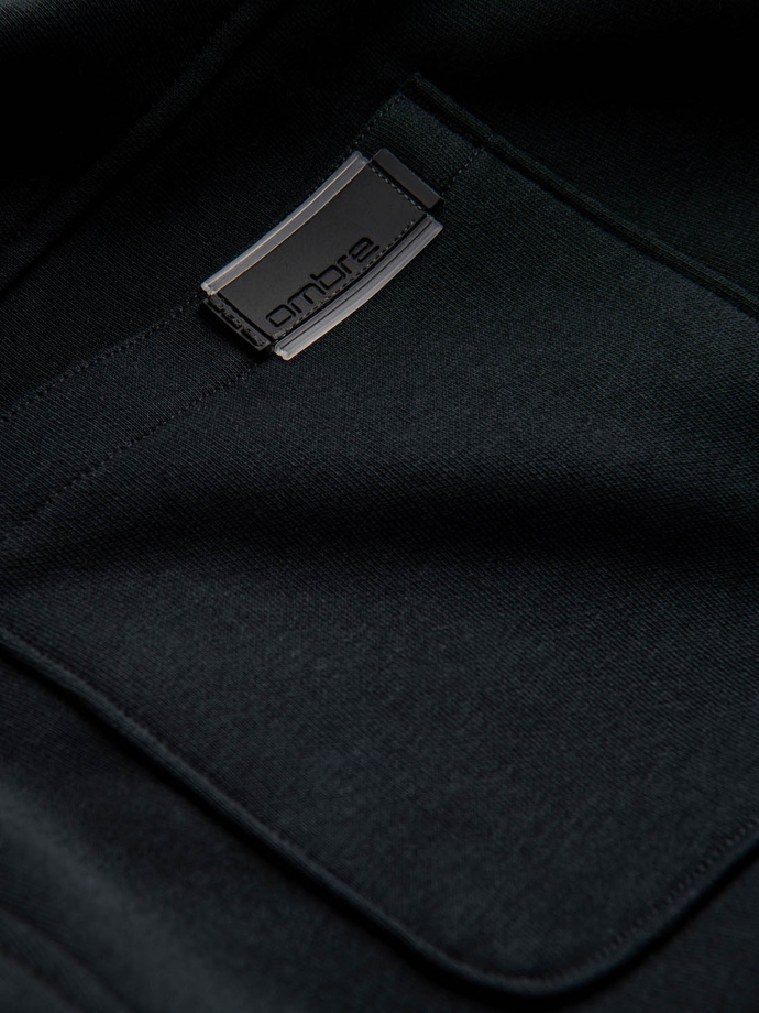 BASIC men's cotton sweatpants joggers - black V9 OM-PABS-0174