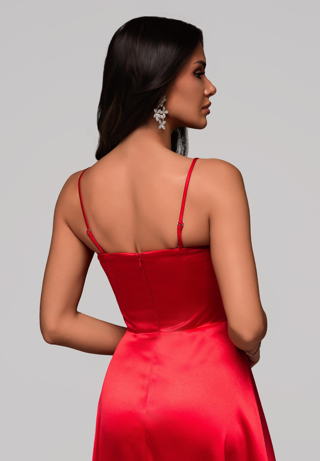 Evening dress LA-OM-DLR004 Regular Fit red