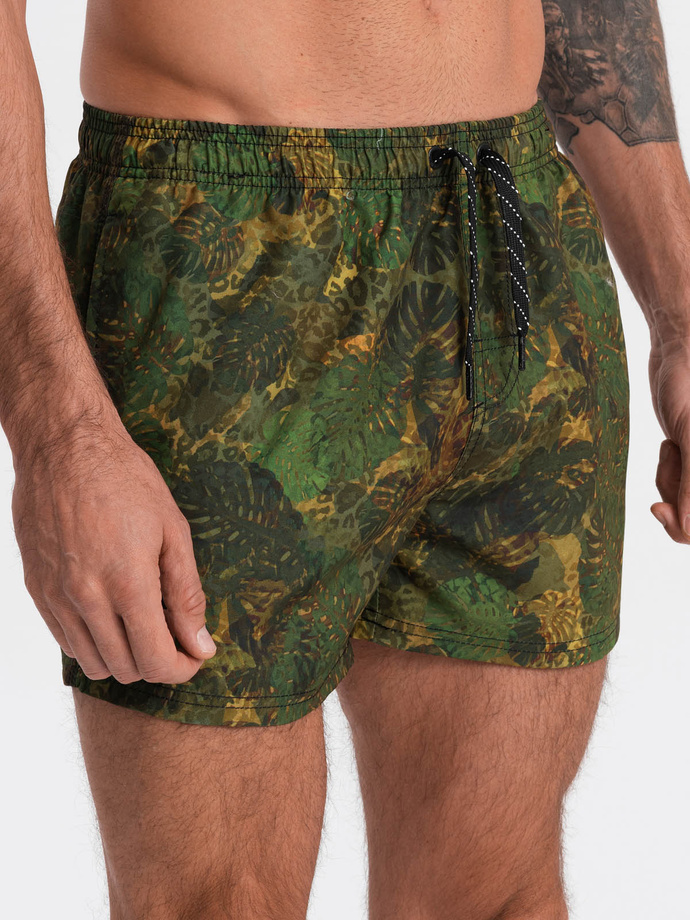 Men's swimming shorts - green W318