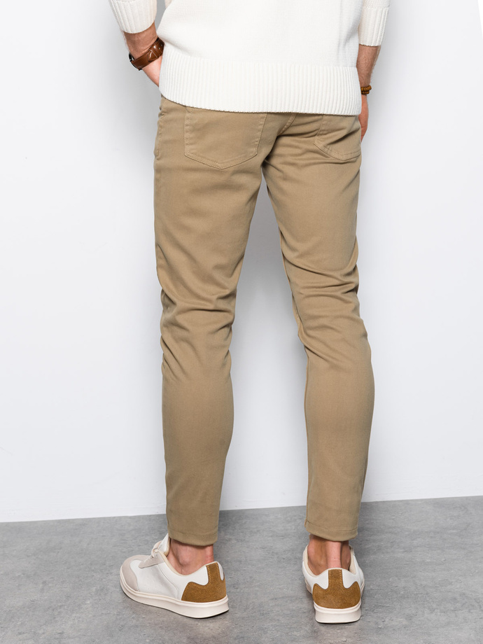 Men's pants chinos - beige P1059
