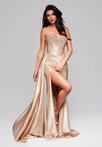 Evening dress LA-OM-DLR258 - gold