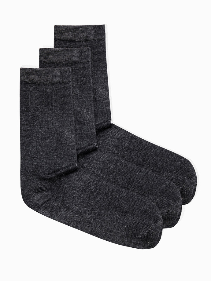 Men's socks - dark grey 3-pack U69