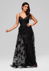 Evening dress LA-OM-DLR203- black