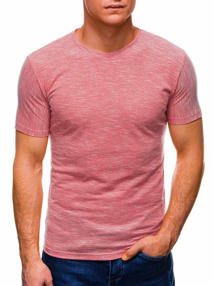 Men's plain t-shirt S1323 - pink