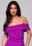 Evening dress LA-OM-DLR232 violet