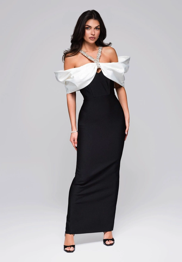 Evening dress LA-OM-DLR256 - black