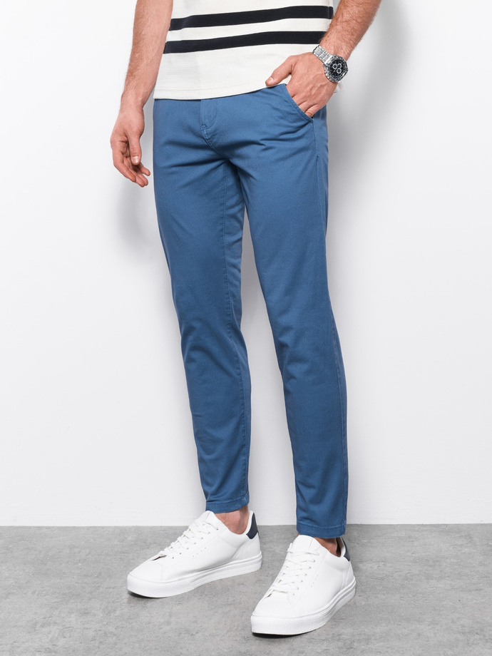 Men's pants chinos - blue P894