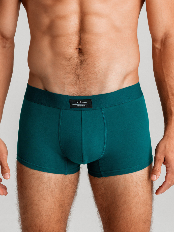 BASIC men's single color matching boxer shorts with elastane - 3 pack mix OM-UNBB-0106