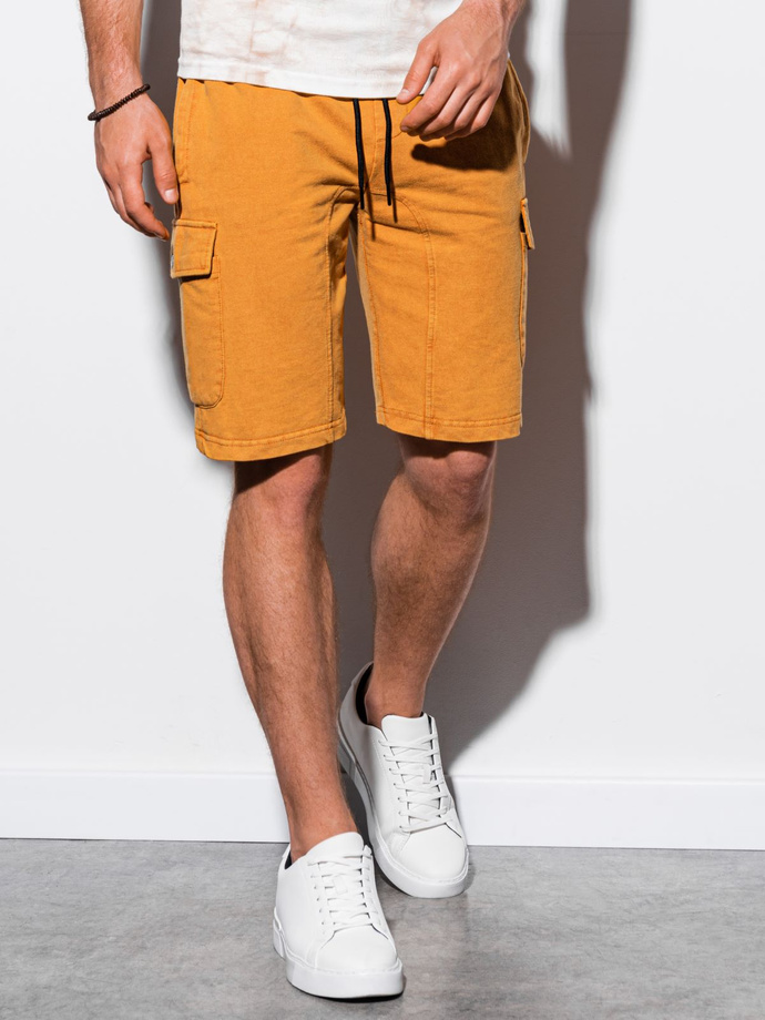 Men's sweatshorts - yellow W225