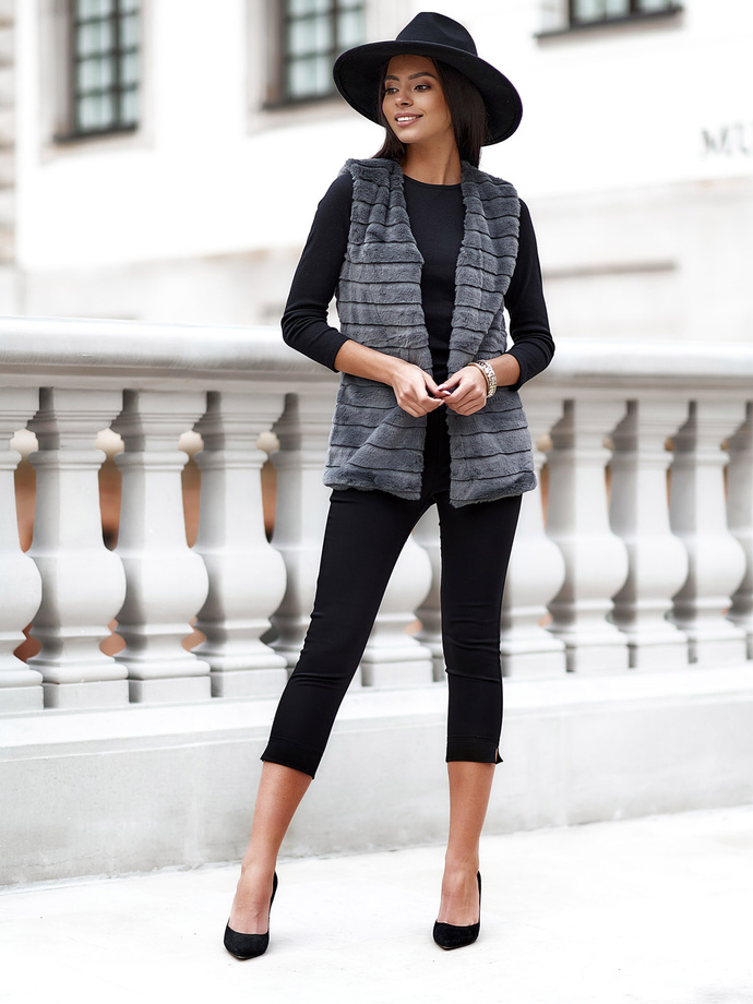 Women's vest VLR008 - dark grey