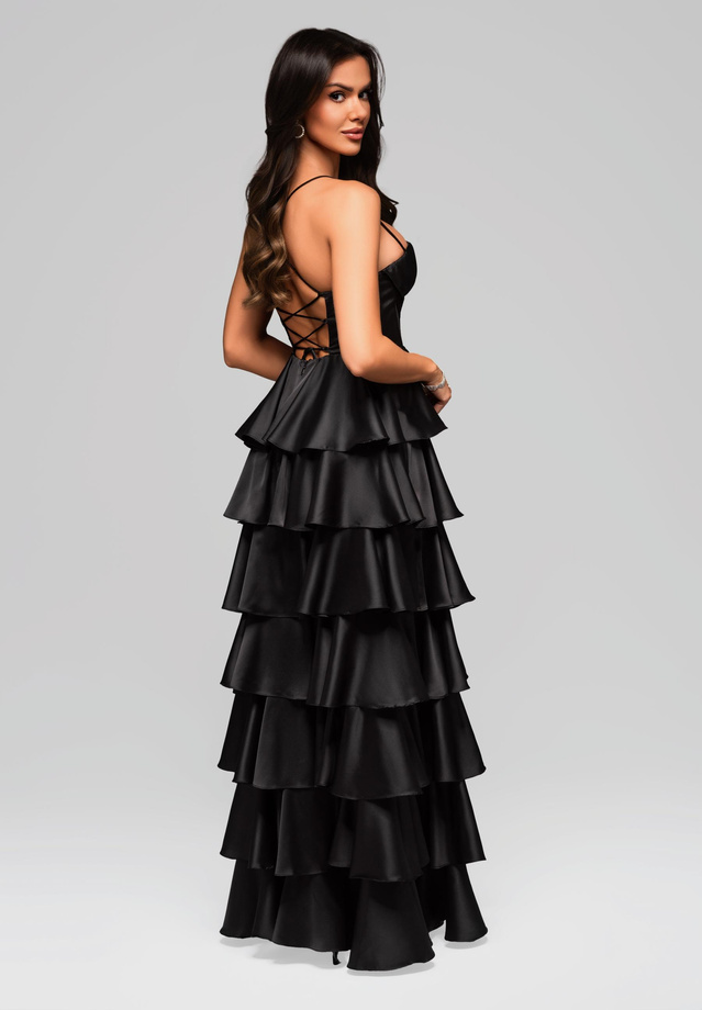 Evening dress LA-OM-DLR202 black
