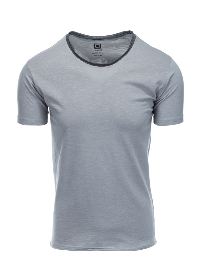 T-shirt męski bawełniany - szary V1 S1385