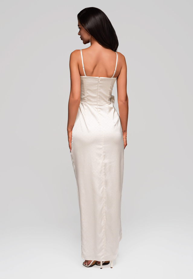 Evening dress LA-OM-DLR104 - ecru