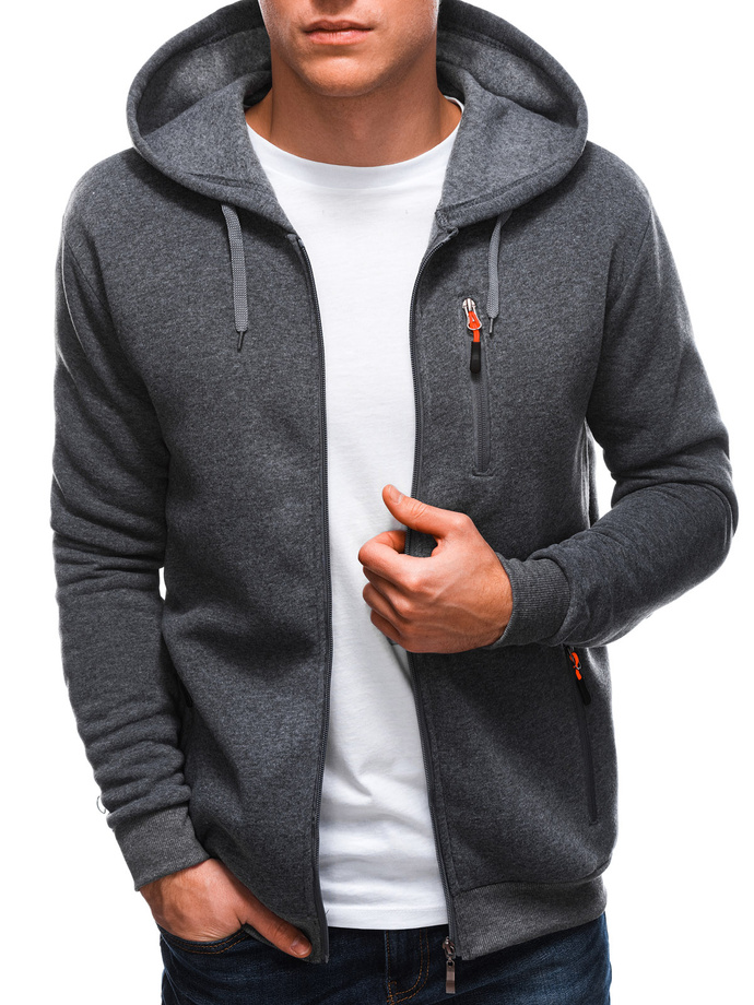 Men's hooded sweatshirt B1539 - gray