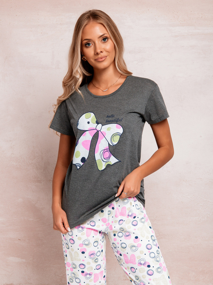 Women's pyjamas ULR185 - dark grey