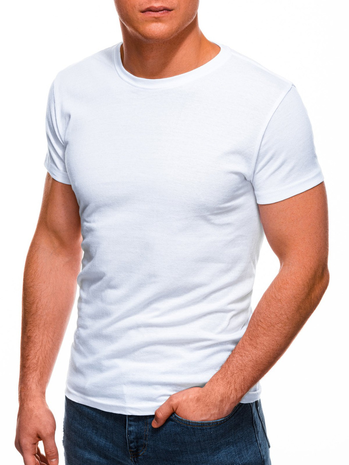 T-shirt męski basic S970 - biały