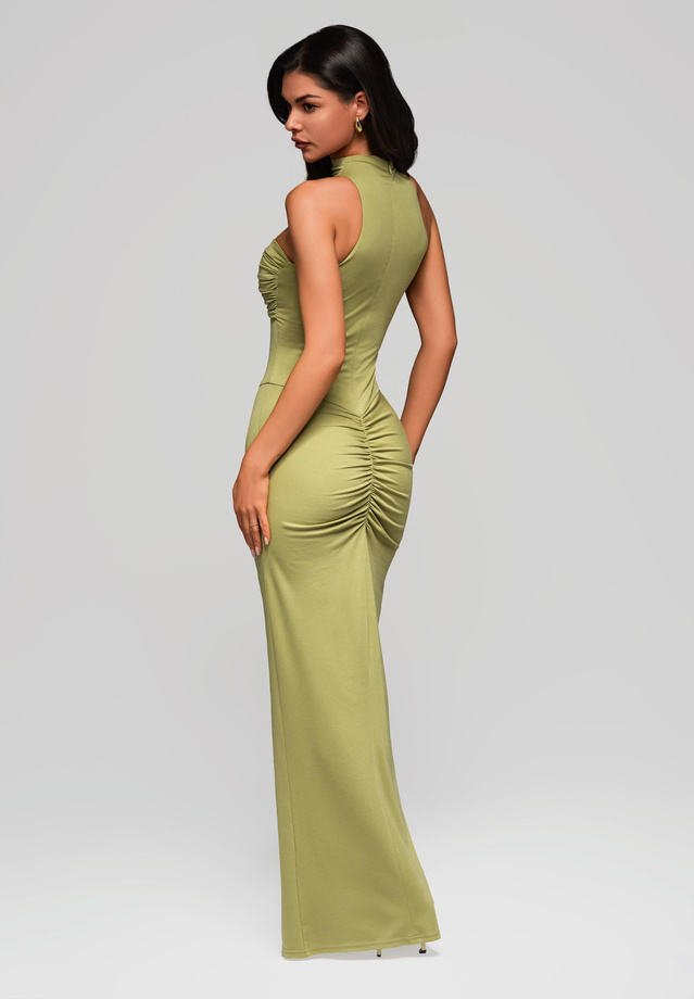 Evening dress LA-OM-DLR179 - lime