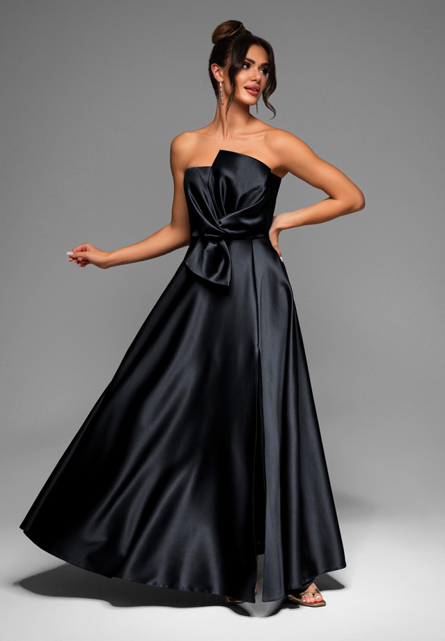 Evening dress LA-OM-DLR004 Regular Fit black