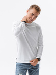 Men's plain longsleeve - white L138