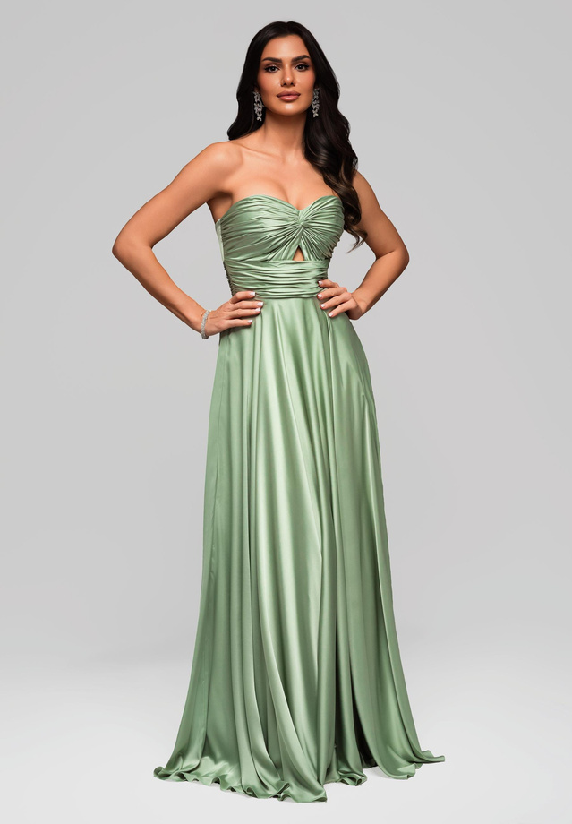 Evening dress LA-OM-DLR159 - light green