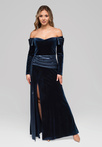 Evening dress LA-OM-DLR254 - navy