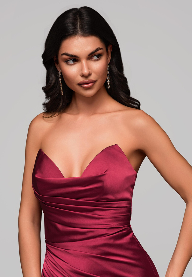 Evening dress LA-OM-DLR140 - burdungy