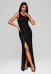 Evening dress LA-OM-DLR225 - black