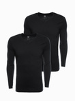 Men's V-NECK longsleeve set - mix 2-pack V4 Z41