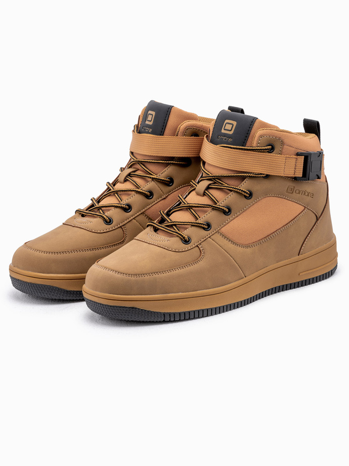Buty męskie sneakersy za kostkę - camel V3 T317