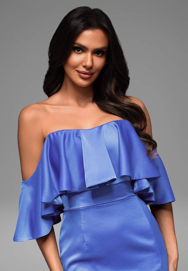 Evening dress LA-OM-DLR066 - blue