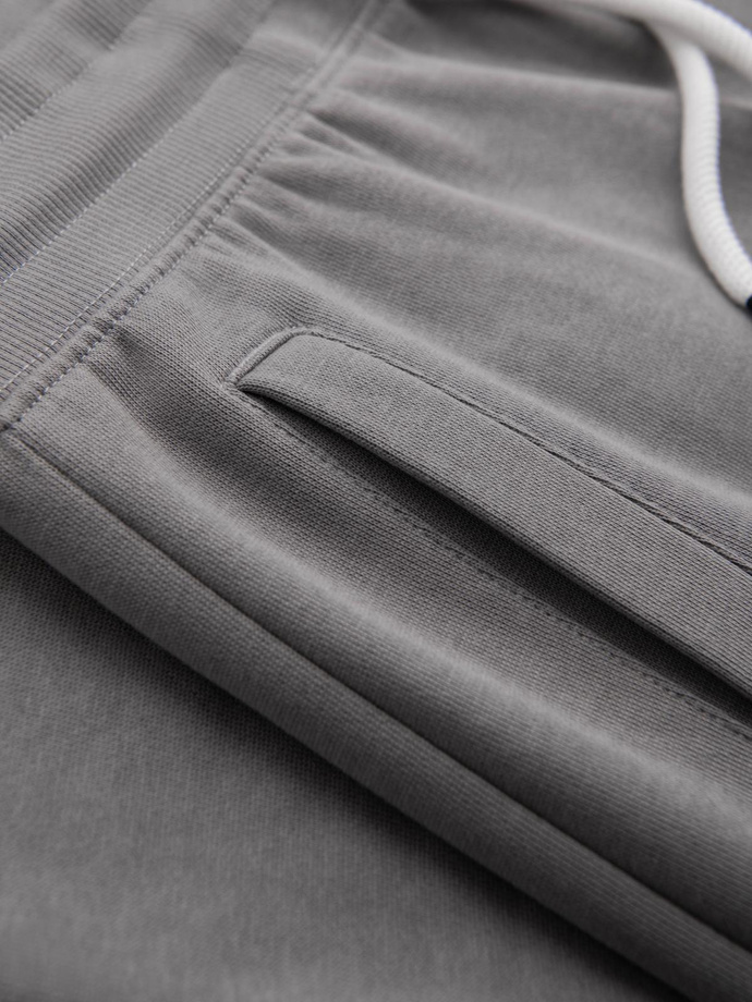 Men's sweatpants with unlined leg - gray V8 OM-PABS-0206