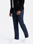 Klasyczne męskie jeansowe spodnie REGULAR FIT – indygo V1 OM-PADP-0152