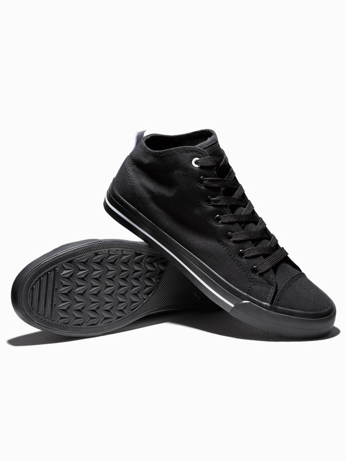 Men's shoes sneakers T389 - black