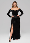 Evening dress LA-OM-DLR254 - black