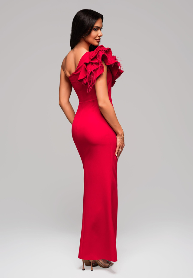 Evening dress LA-OM-DLR005 Regular Fit red