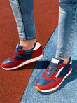 Buty męskie sneakersy - czerwono-granatowe V3 T310