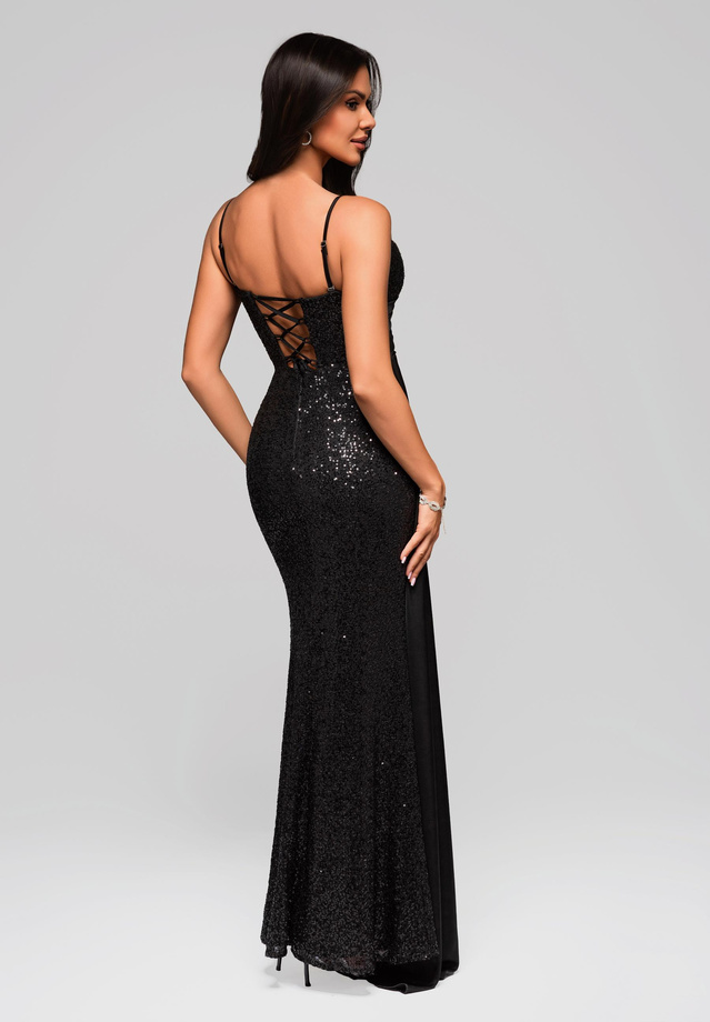 Evening dress LA-OM-DLR191 - black