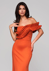 Evening dress LA-OM-DLR219 - dark orange