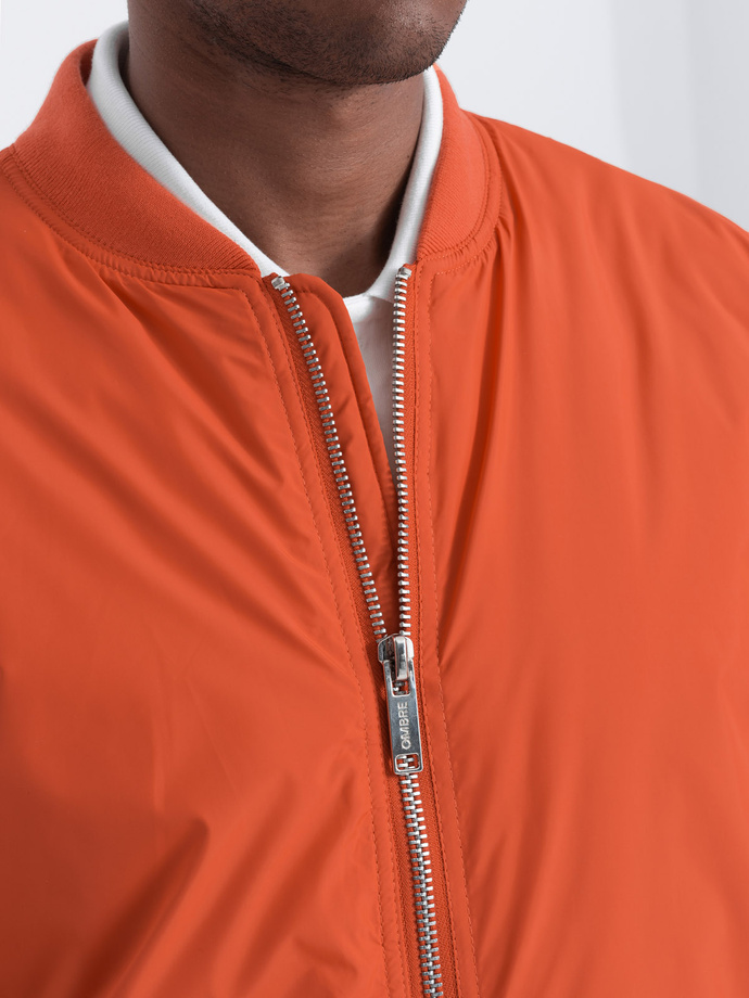 Men's bomber jacket - brick-red V3 C538