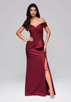 Evening dress LA-OM-DLR248 - burgundy