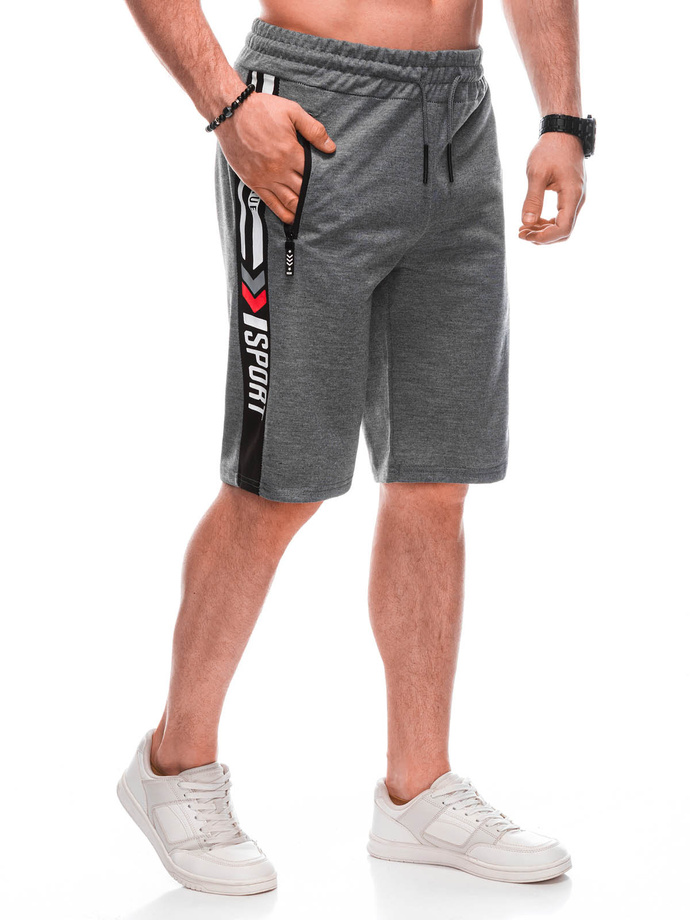 Men's sweatshorts W488 - dark grey