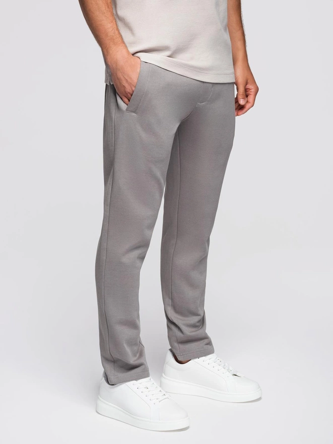 Men's sweatpants with unlined leg - gray V8 OM-PABS-0206