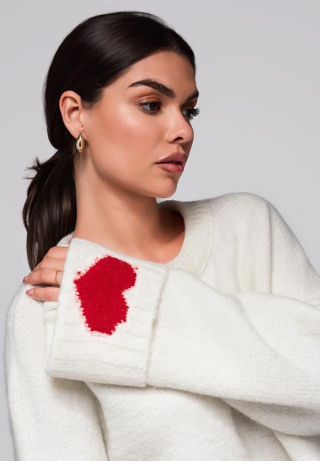 Sweter damski LW-SWSW-0100 - white